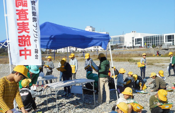 長良東小学校4年生と野外教育活動